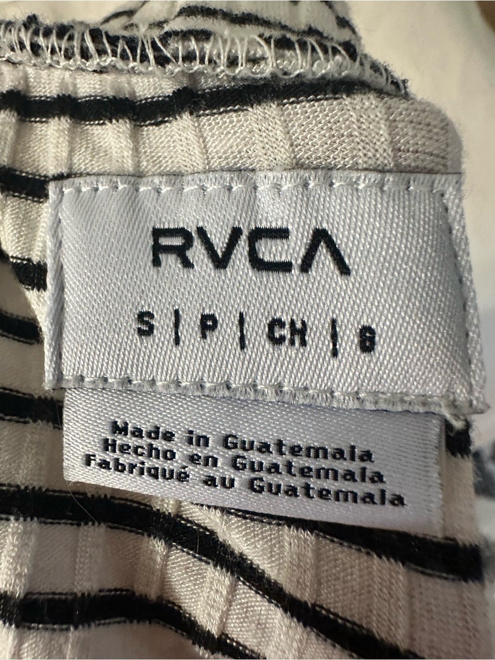 RVCA Black and White Striped Dress - Picture 4 of 4